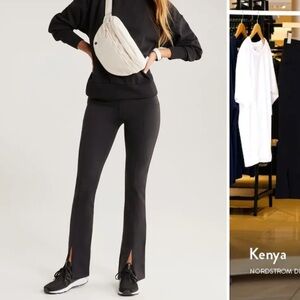 Zella flare & split leg pants size small